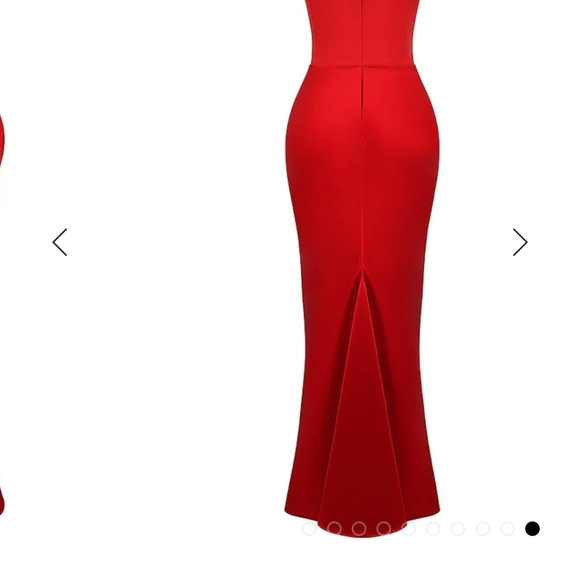 Sexy chic maxi strapless dress in 4 colors ivory,black,smoke and ruby - Picture 8 of 16